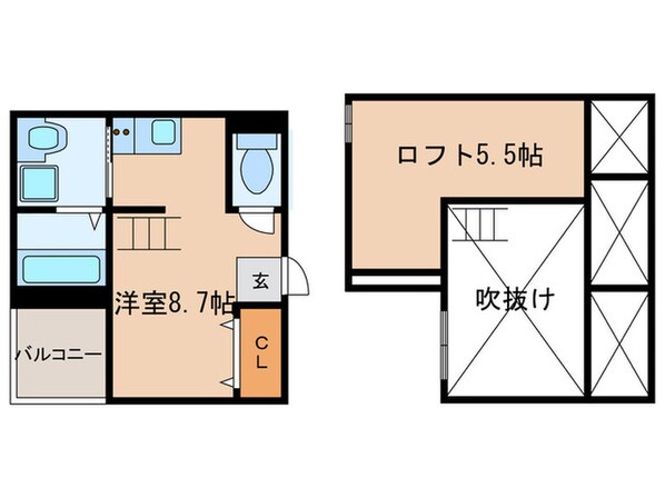 ベーネ日比野の物件間取画像